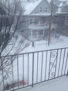 The view from my apartment at around 11:00 this morning. 